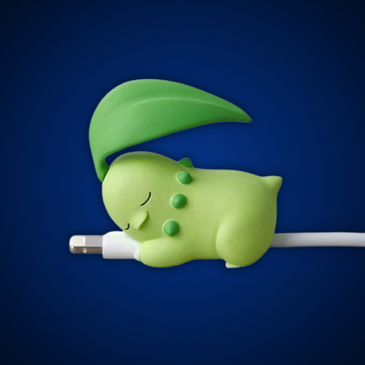 Pokemon CHIKORITA SLEEPING - Cable Bite