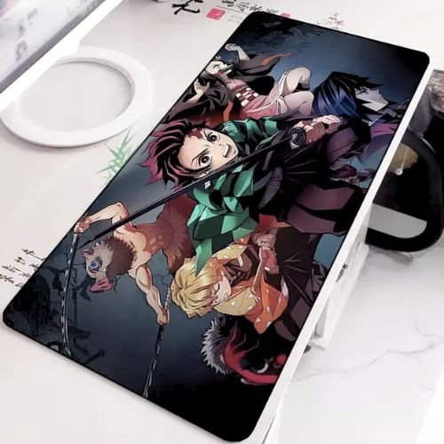 Demon Slayer ZENITSU INOSUKE TANJIRO NEZUKO GIYU - Desk Mat